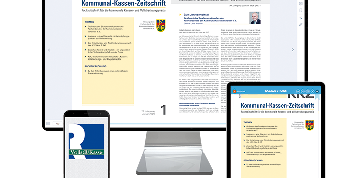 Schriftleiter: Ausblick Kommunal-Kassen-Zeitschrift: 7. Ausgabe 2026 Schriftleiter: Ausblick Kommunal-Kassen-Zeitschrift: 7. Ausgabe 2026